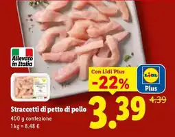 Lidl Straccetti di petto di pollo offerta