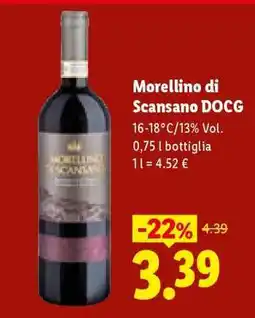 Lidl MORELLINO DI SCANSANO DOCG offerta