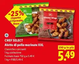 Lidl Chef Select Alette di pollo marinate XXL offerta