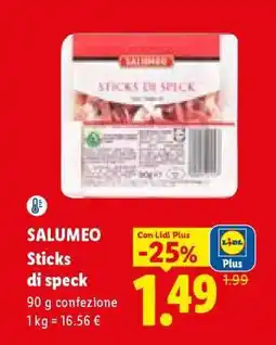 Lidl Salumeo Sticks di speck offerta