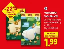 Lidl Vemondo Tofu Bio XXL offerta