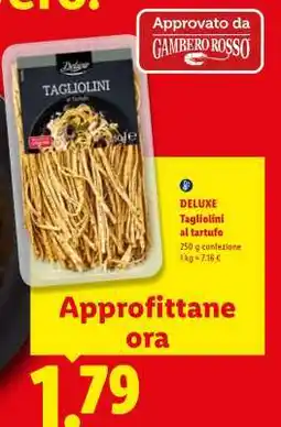 Lidl Deluxe Tagliolini al tartufo offerta