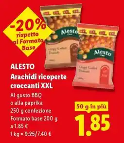 Lidl ALESTO Arachidi ricoperte croccanti XXL offerta