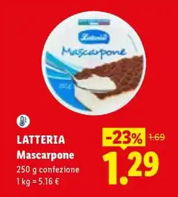 Lidl Latteria Mascarpone offerta
