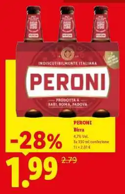 Lidl PERONI offerta