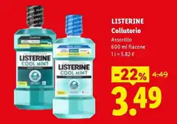 Lidl Listerine Collutorio offerta