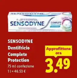 Lidl Sensodyne Dentifricio Complete Protection offerta