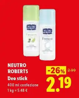 Lidl NEUTRO ROBERTS offerta