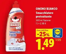Lidl OMINO BIANCO Smacchiatore pretrattante offerta