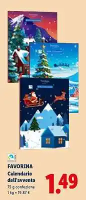 Lidl Favorina Calendario dell'avvento offerta