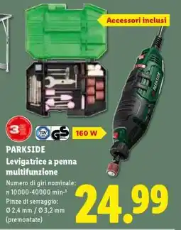 Lidl PARKSIDE Levigatrice a penna multifunzione offerta