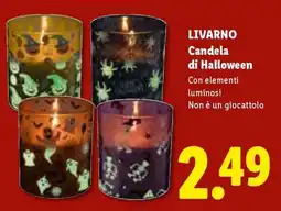 Lidl LIVARNO Candela di Halloween offerta