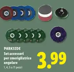 Lidl PARKSIDE Set accessori per smerigliatrice angolare offerta