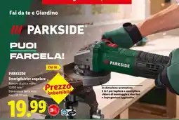 Lidl PARKSIDE Smerigliatrice angolare offerta