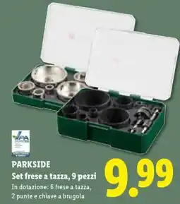 Lidl PARKSIDE Set frese a tazza, 9 pezzi offerta