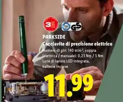 Lidl PARKSIDE Cacciavite di precisione elettrico offerta