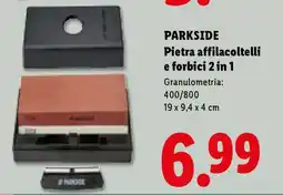 Lidl PARKSIDE Pietra affilacoltelli e forbici 2 in 1 offerta
