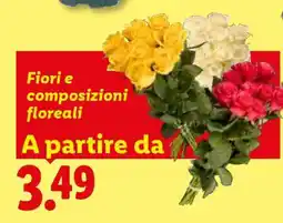 Lidl Fiori e composizioni floreali offerta