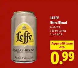 Lidl Leffe Birra Blond offerta