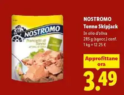 Lidl NOSTROMO Tonno Skipjack offerta