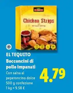 Lidl EL TEQUITO Bocconcini di pollo impanati offerta