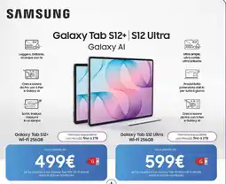 Euronics Samsung Galaxy Tab S12+ Wi-Fi 256GB offerta