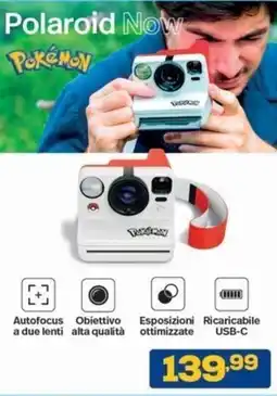 Euronics Bruno Polaroid Now Pokémon offerta