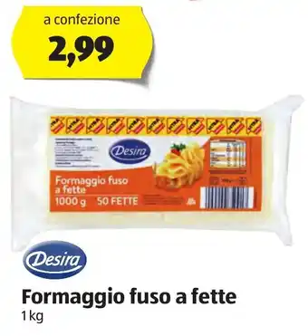 ALDI Desira Formaggio fuso a fette 1kg offerta