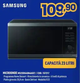 AmiCo Shop Samsung Microonde offerta