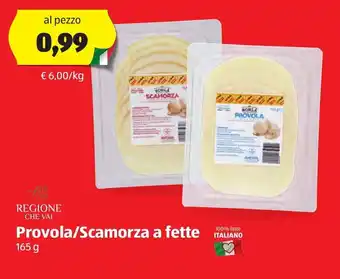 ALDI Provola/Scamorza a fette 165g offerta