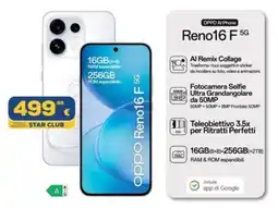 Euronics Tufano Oppo Reno16 F 5G offerta