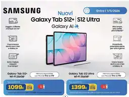 Euronics Tufano Samsung Galaxy Tab S12+ Wi-Fi 256GB offerta