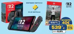 Euronics Tufano Nintendo Switch 2 + FC 27 Switch 2 offerta