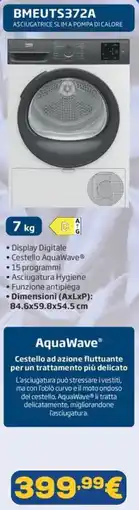Euronics Beko asciugatrice slim a pompa di calore offerta