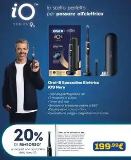 Euronics Oral-B Spazzolino Elettrico iO9 Nero offerta