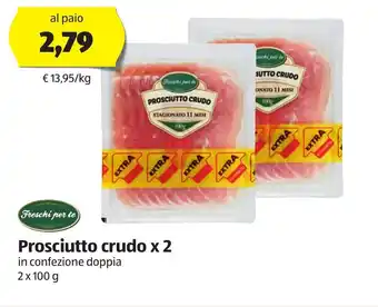 ALDI Prosciutto crudo x 2 100g offerta