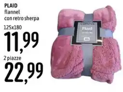 Emisfero Plaid flannel con retro sherpa offerta