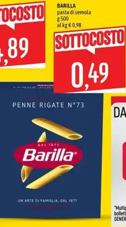 Emisfero Barilla pasta di semola offerta
