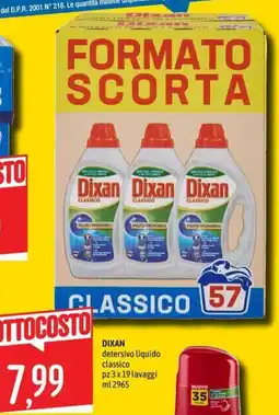 Emisfero Dixan detersivo liquido classico offerta