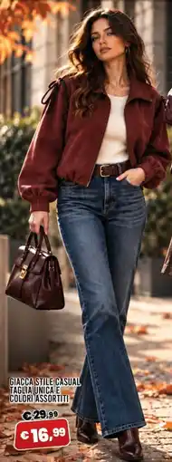 Angel Mercatone Giacca stile casual taglia unica e colori assortiti offerta