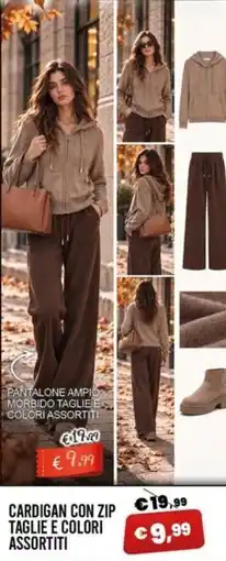 Angel Mercatone Cardigan con zip taglie e colori assortiti offerta