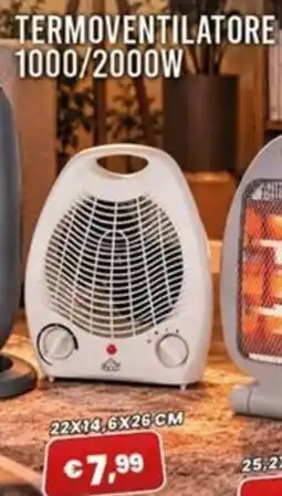Angel Mercatone Termoventilatore 1000/2000w offerta