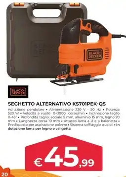 Progress Black+ Decker seghetto alternativo ks701pek-qs offerta