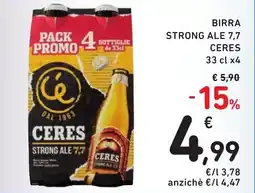 Spazio Conad Ceres Strong Ale 7,7 offerta