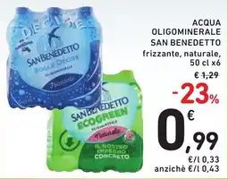 Spazio Conad Acqua oligominerale San Benedetto offerta