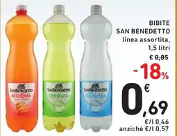 Spazio Conad Bibite San Benedetto linea assortita offerta