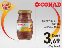 Spazio Conad Filetti di alici Conad offerta