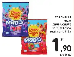 Spazio Conad Caramelle Mads Chupa Chups frutti di bosco, tutti frutti offerta