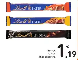 Spazio Conad Snack Lindt linea assortita offerta