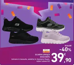 Spazio Conad Scarpa unisex Skechers offerta